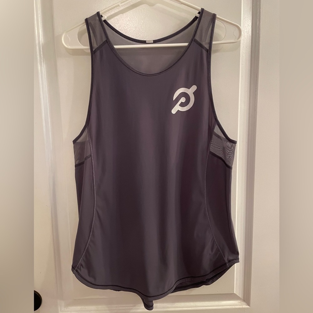 Lululemon Sculpt Tank Il Peloton Logo Graphic Dark Grey